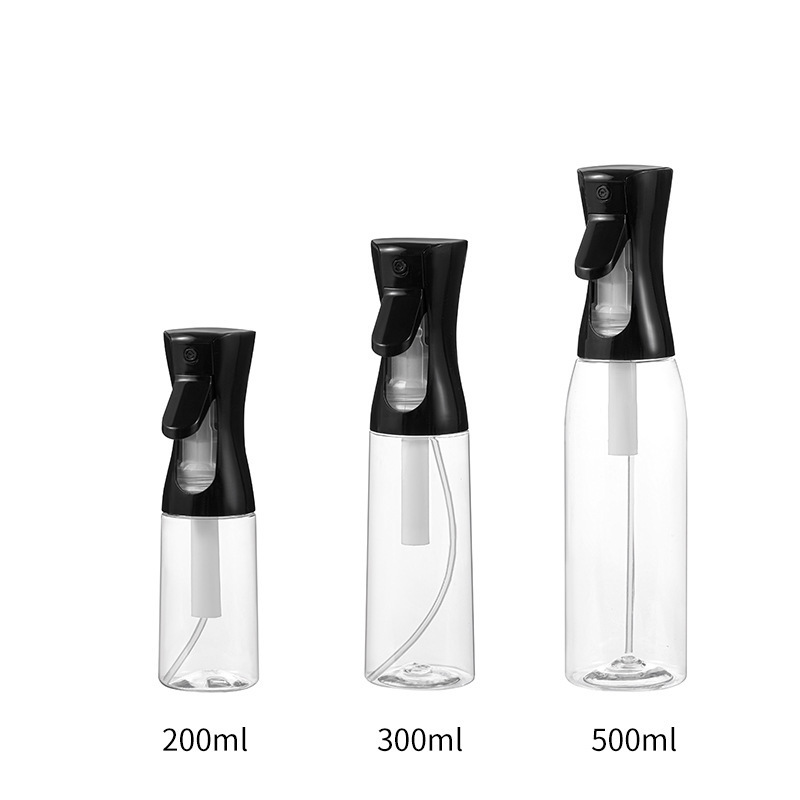 Botella de pulverización continua de alta presión para belleza, peluquería, hidratación, niebla superfina, botella de botella