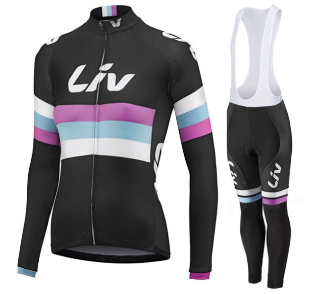 Cross-border LIV Women's Car Team Edition Long Sleeve Riding Suit Road Car Spring and Autumn Thin Quick-drying Tour de France Riding Suit