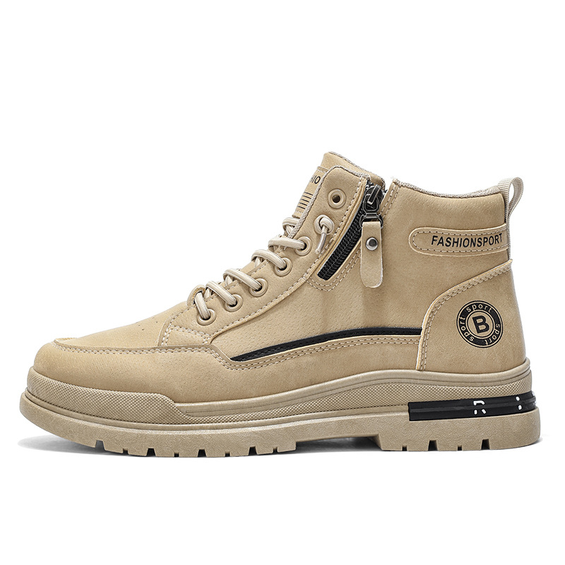 BOTAS Martin de alta gama zapatos masculinos nuevas tendencias de zapatos de herramientas transpirables en otoño, 100 zapatos deportivos antideslizantes y resistentes al desgaste zapatos de protección laboral masculinos