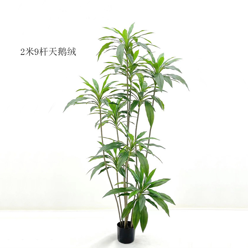 熱売シミュレーション緑植ビロード鉢植え北欧風室内客間装飾植物置物屋外着地盆栽|undefined