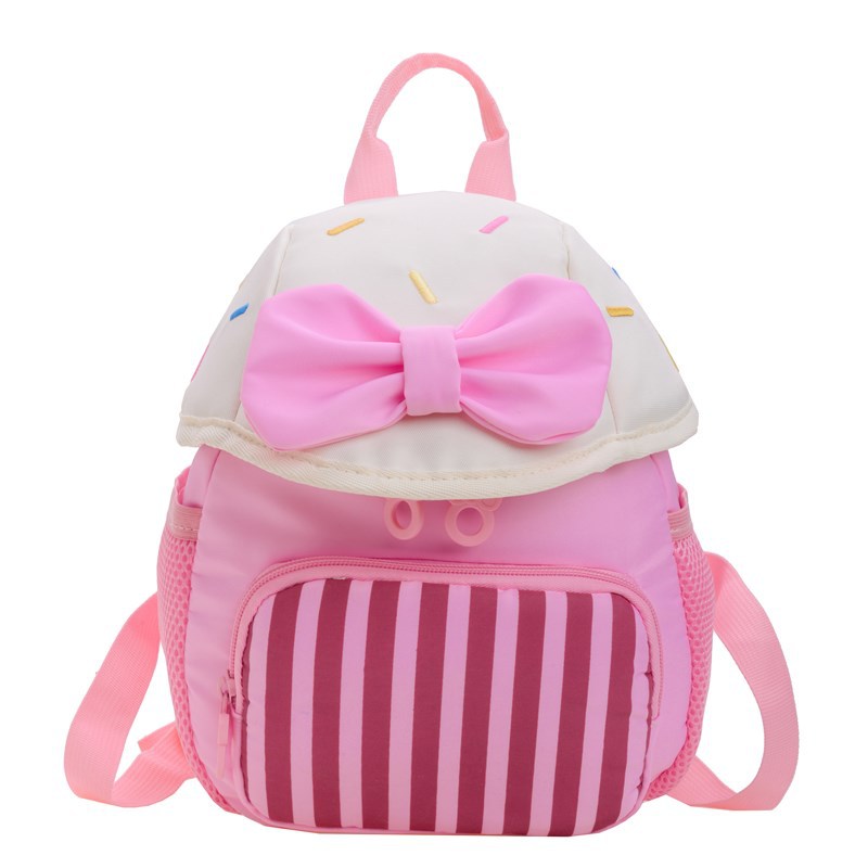 Mochila de bebé de jardín de infantes dulce lazo de dibujos animados linda mochila para niños y niñas 2025 nueva mochila para niños