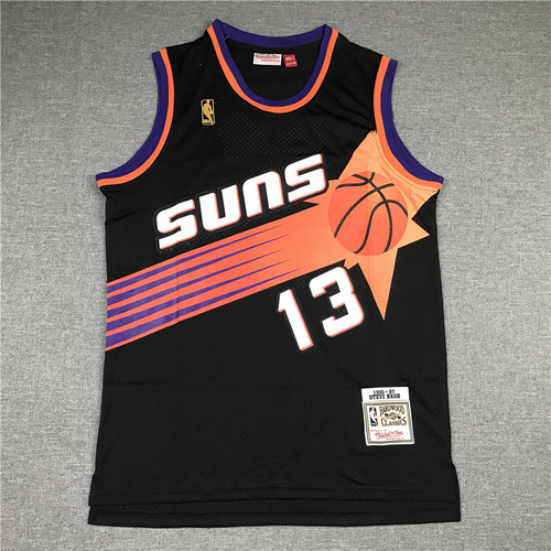 Summer cross-border jersey Suns 13 Nash Barkley retro embroidered basketball uniform mesh vest training sports
