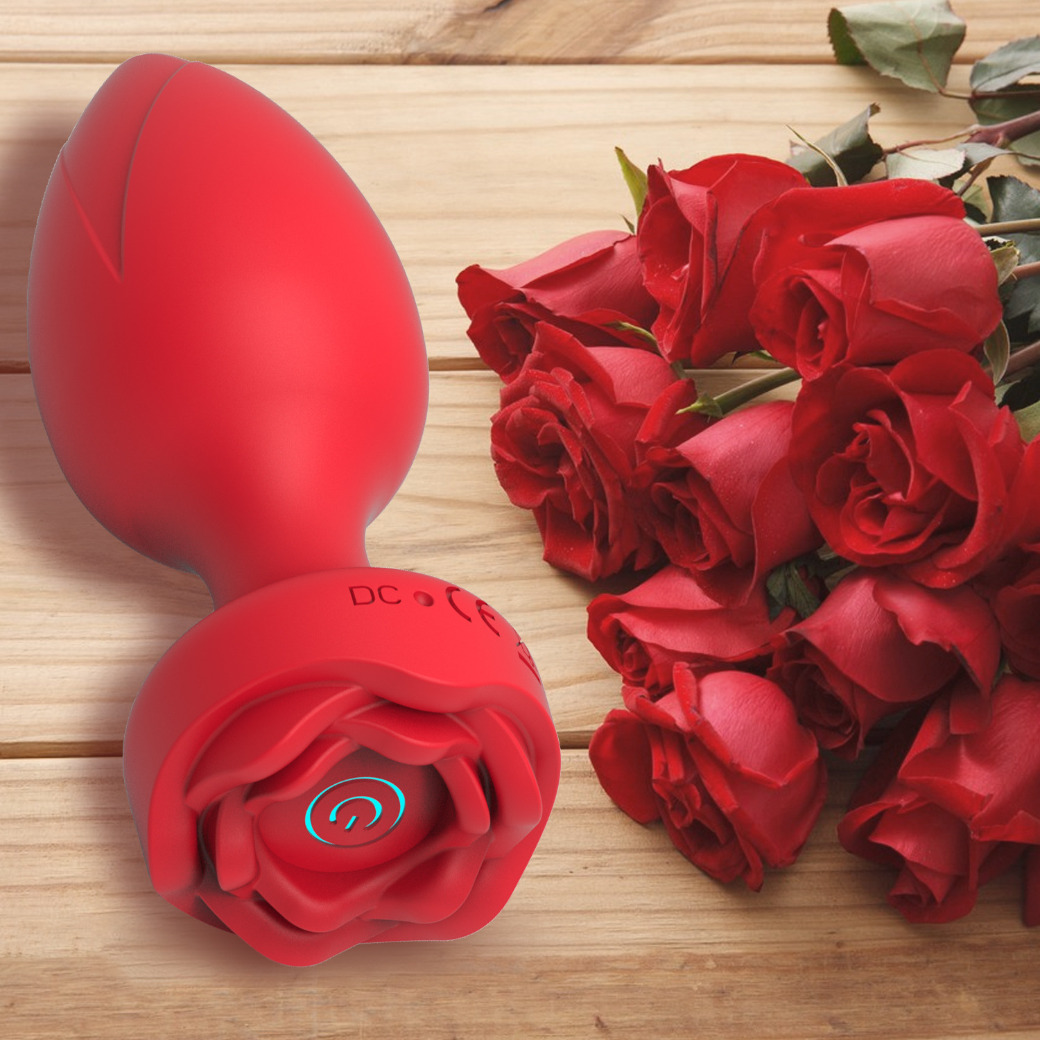 Wireless Remote Control Rose Vibrator For Anal Stimulation_voghion.com