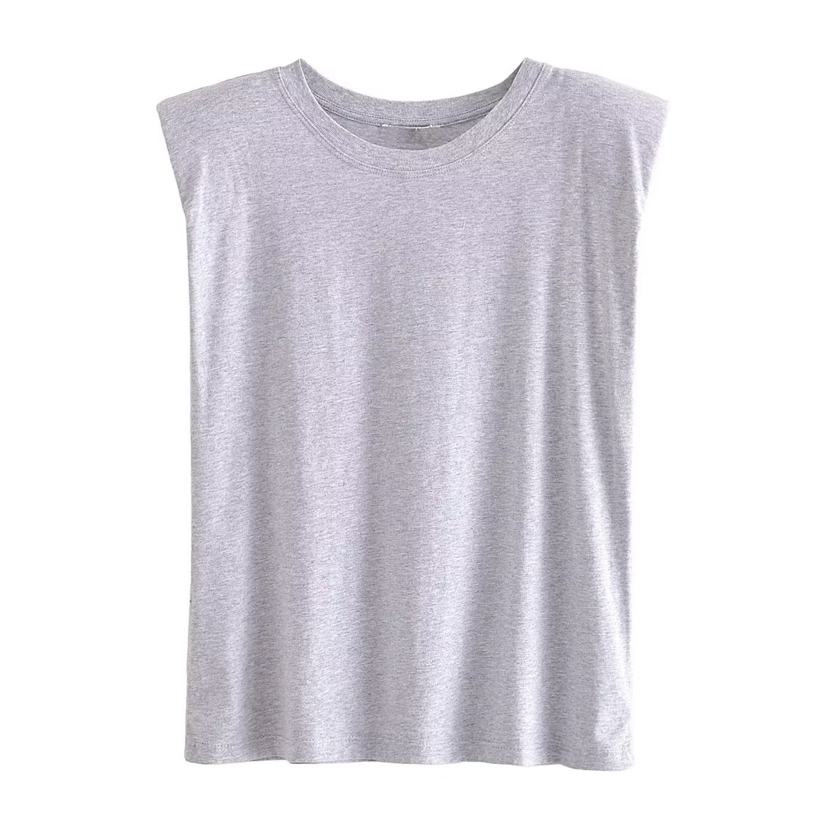 Women's T-shirt Sleeveless T-shirts Casual Solid Color display picture 5