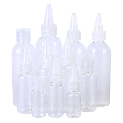 Flip-top squeeze bottle transparent cosmetic cream lotion refill bottle skin care product hand washing gel lotion sample empty bottle