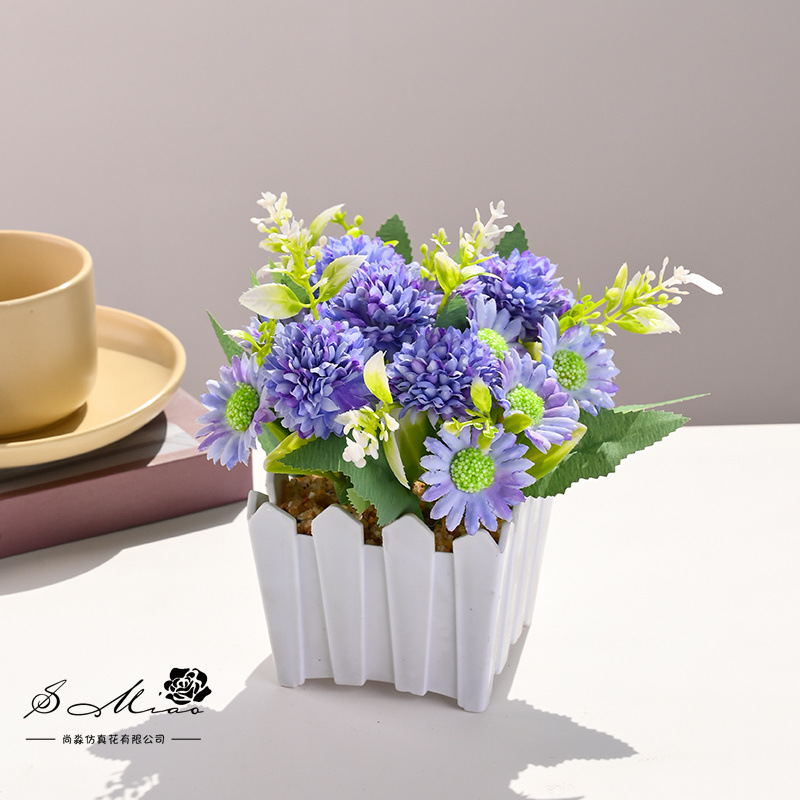 10 bonsái de cerca de rosa pequeña flor de simulación creativa decoración de estudio fotográfico para el hogar decoración planta verde artificial simulación planta en maceta image 10