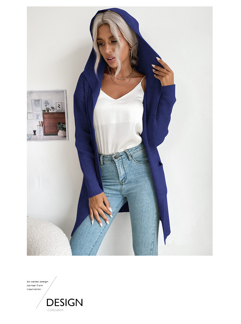 385g Weight Coat Outerwear Type Long Sleeve Sleeve Length Placket Placket Type Regular Sleeve Sleeve Type Long Top Length Coat Tops Type Daily Occasion Hooded Neckline Warm Function Loose Fit Type Solid Color Pattern Winter, Spring, Autumn Season Women'S Gender Polyester Fabric Patchwork Design Fashion Style Fashion Solid Color Polyester Hooded Long Sleeve Regular Sleeve Patchwork Coat 34