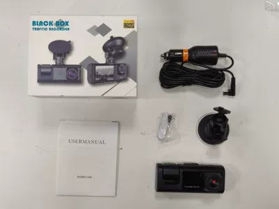 Cross-Border New C309 Driving Recorder Hd Reversing Image Three-Lens Car Parking Car Recorder (Driving recorder) - 309-car-front-and-interior-dual-camera