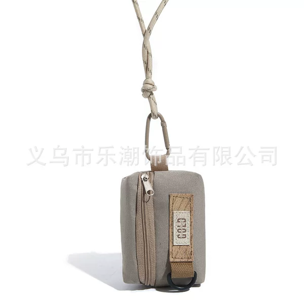 Open Protective Case Bag Woven Zipper Canvas Distinctive Creative Simple Soft Shark Cartoon Protective Case