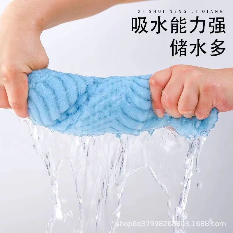 Juego de toallas de felpa de coral y toallas de baño en stock de fábrica, diseño auspicioso, absorbente, no suelta pelo, caja de regalo, superventas transfronterizo image 4