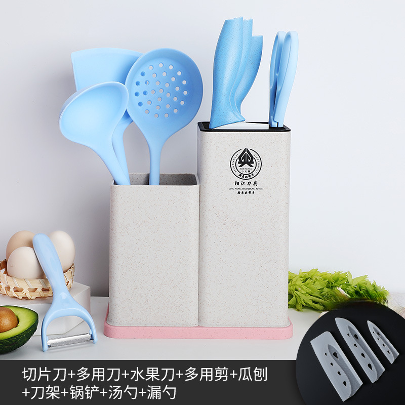 Kit de cuchillos de cocina para bebés 2 - en - 1 Kit de cuchillos de cocina de acero inoxidable