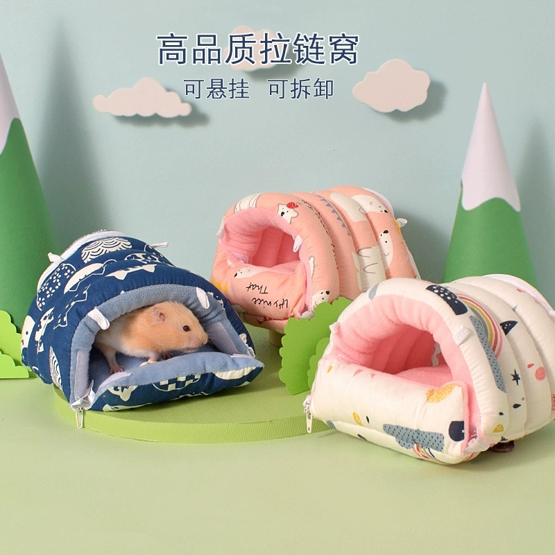 Фабрика прямых продаж Оптовая съемное и мойное гнездо хомяка, теплое хлопковое гнездо, гнездо, гнездо, гнездо кролика