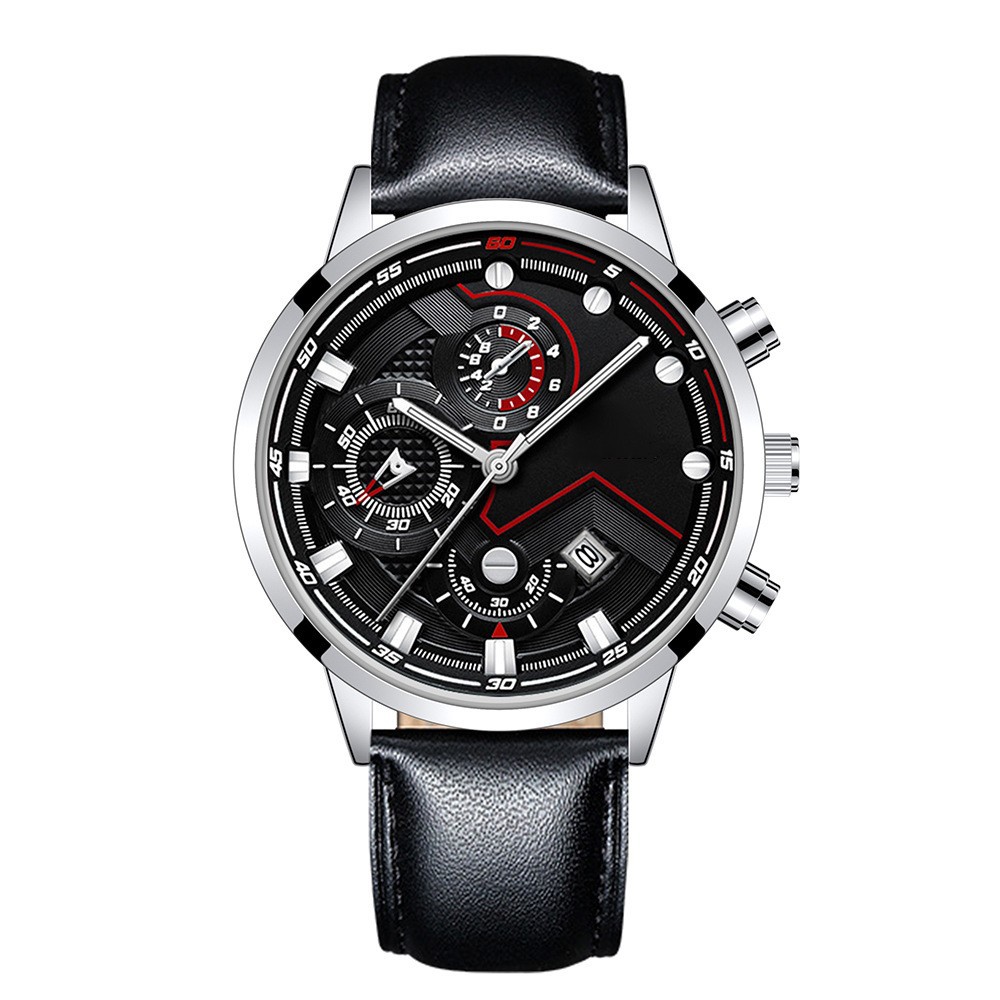 Explosions Men's Fashion Business Watch Luminous Hands with Calendar Quartz Watch_voghion.com