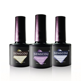 Removable Base Coat, No-Wash Tempered Top Coat, Matte Nail Art Functional Gel, Matte Finish