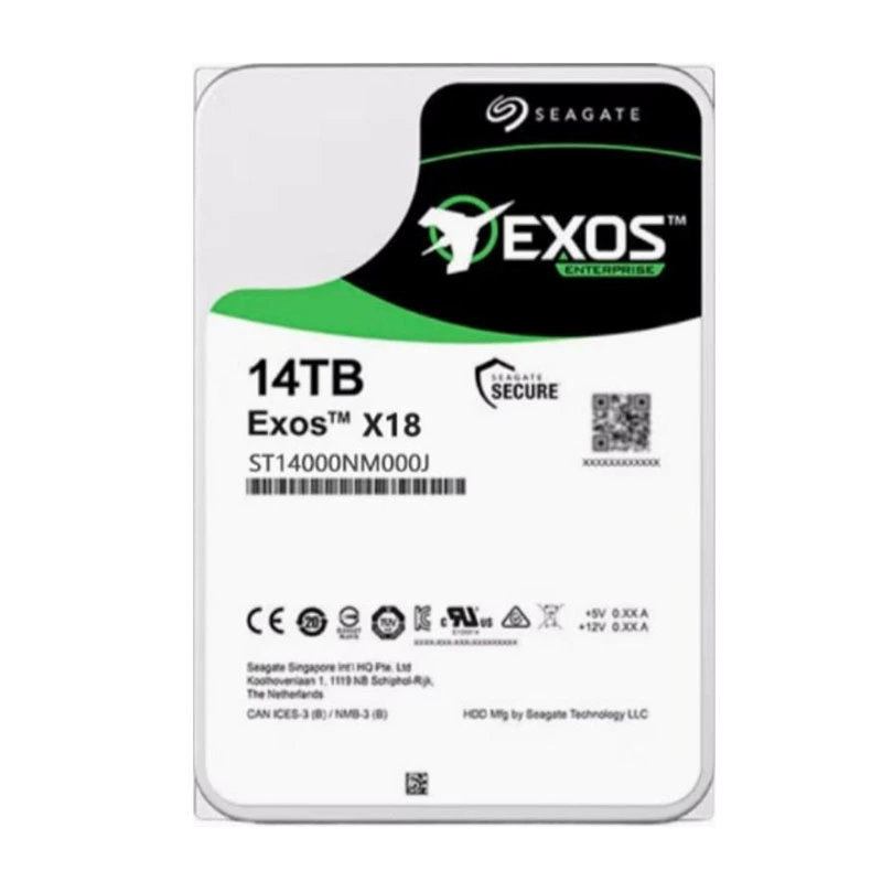 Серверный 3,5" Seagate ST14000NM000J 14 ТБ HDD, 7200 об/мин, кэш 256 МБ, SATA