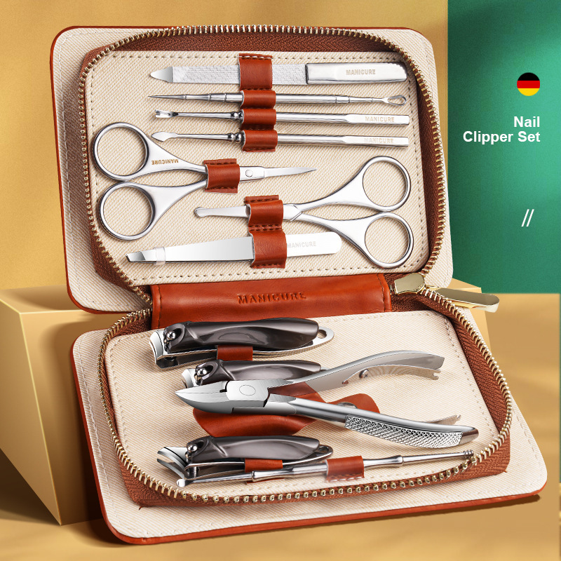 Kit de cortador de uñas doméstico portátil de corte de uñas, pinzas de corte de nariz y cabello, un solo paquete de cortador de uñas