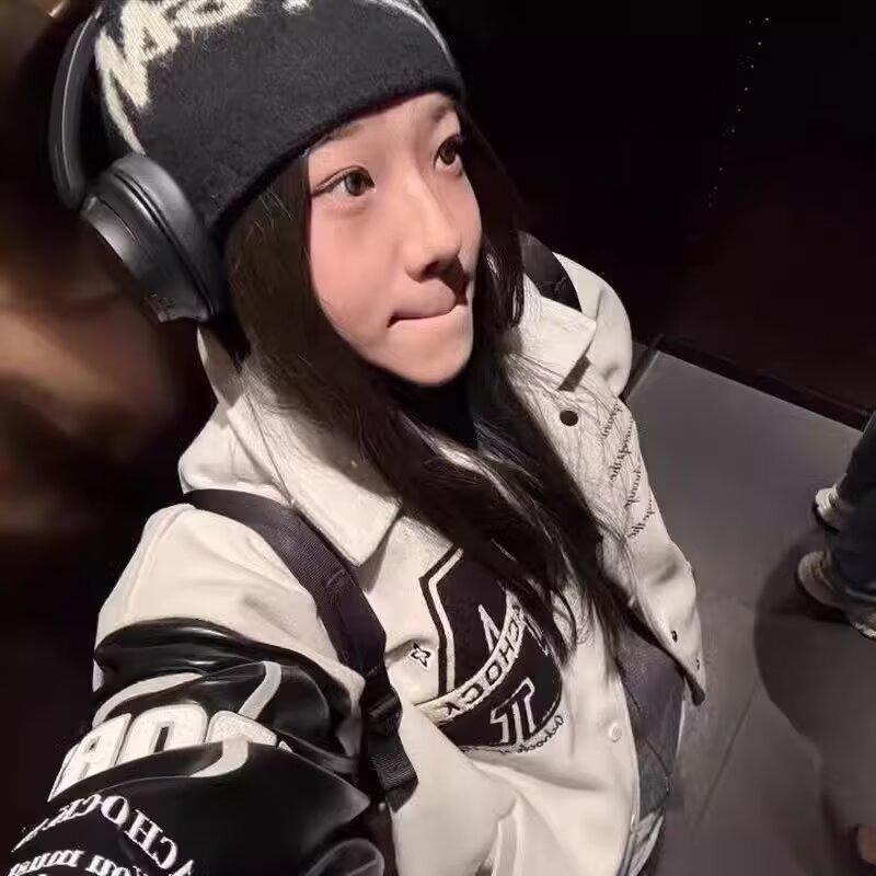 美式翻领字母复古新款拼接印花棒球情侣外套立领春季宽松上衣夹克|undefined
