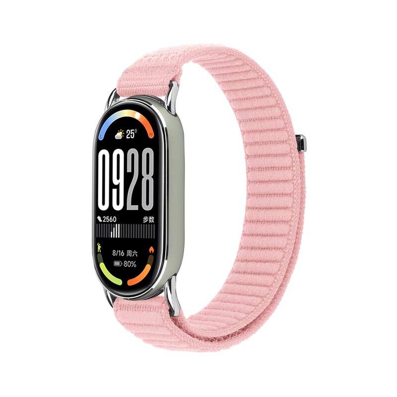 适用小米手环10表带波浪纹尼龙回环编织表带 mi band8/9 尼龙表带|undefined