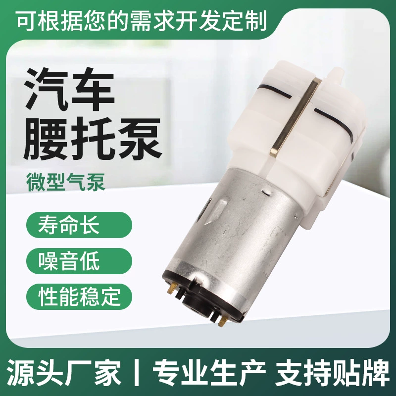 Автомобильный массажный воздушный насос для поясничной поддержки, кислородный насос для аквариума, низкий уровень шума, низкое энергопотребление, долгий срок службы, электрический усилительный насос.