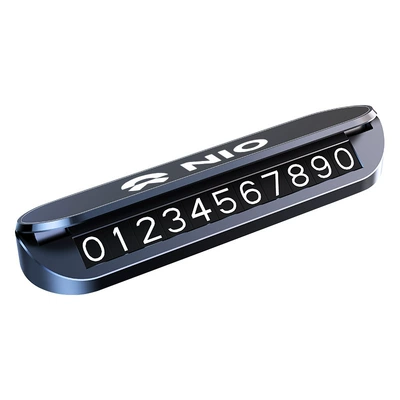 temporary parking phone number plate, Nömrəli dayanma kartı