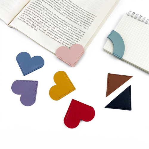 Leather Heart-Shaped Bookmark Love BookmarkPU Bookmark Small Batch