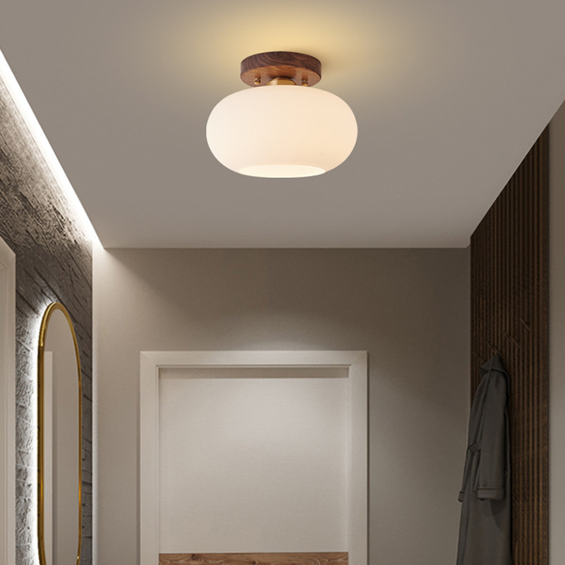 Away Light Corridor Light Walnut Brass Ceiling Light Simple Modern Entrance Hall Entrance Cloakroom Balcony Lamp Away Light Corridor Light Walnut Brass Ceiling Light Simple Modern Entrance Hall Entrance Cloakroom Balcony Lamp