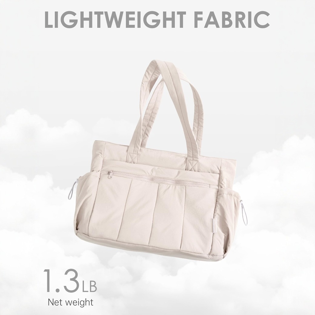 Amazon nuevo bolso de mano de damas bolso de viaje portátil ligero bolso de hombro acolchido bolso de mano casual