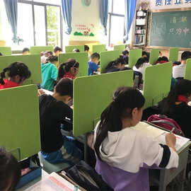 办公桌遮挡板开学面挡板桌子电脑桌隔音棉学生餐桌考试屏风台式位
