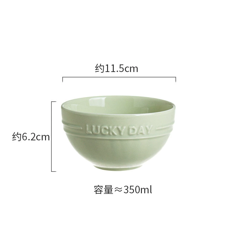Underglaze color thick bowls and plates for housewarming, high-looking tableware and dishes sets, rice bowls, household simple bowls, spoons, soup bowls and plates