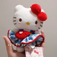 苹果挎包大摆裙kitty挂件新款哈喽kitty包包挂饰kt猫送闺蜜礼物女