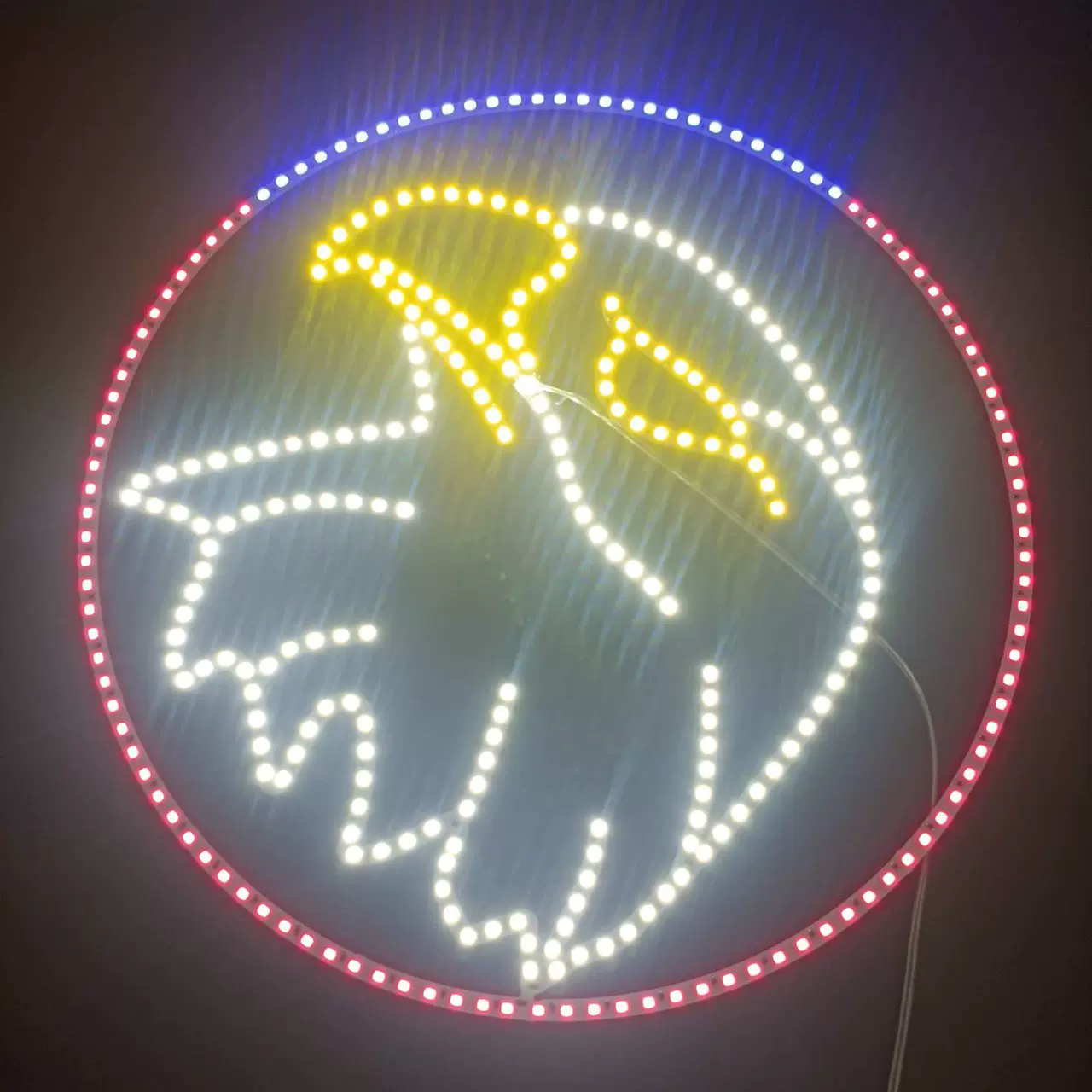 LED字型板异形板光源字形板背光源加工发光字灯板异形霓虹灯板