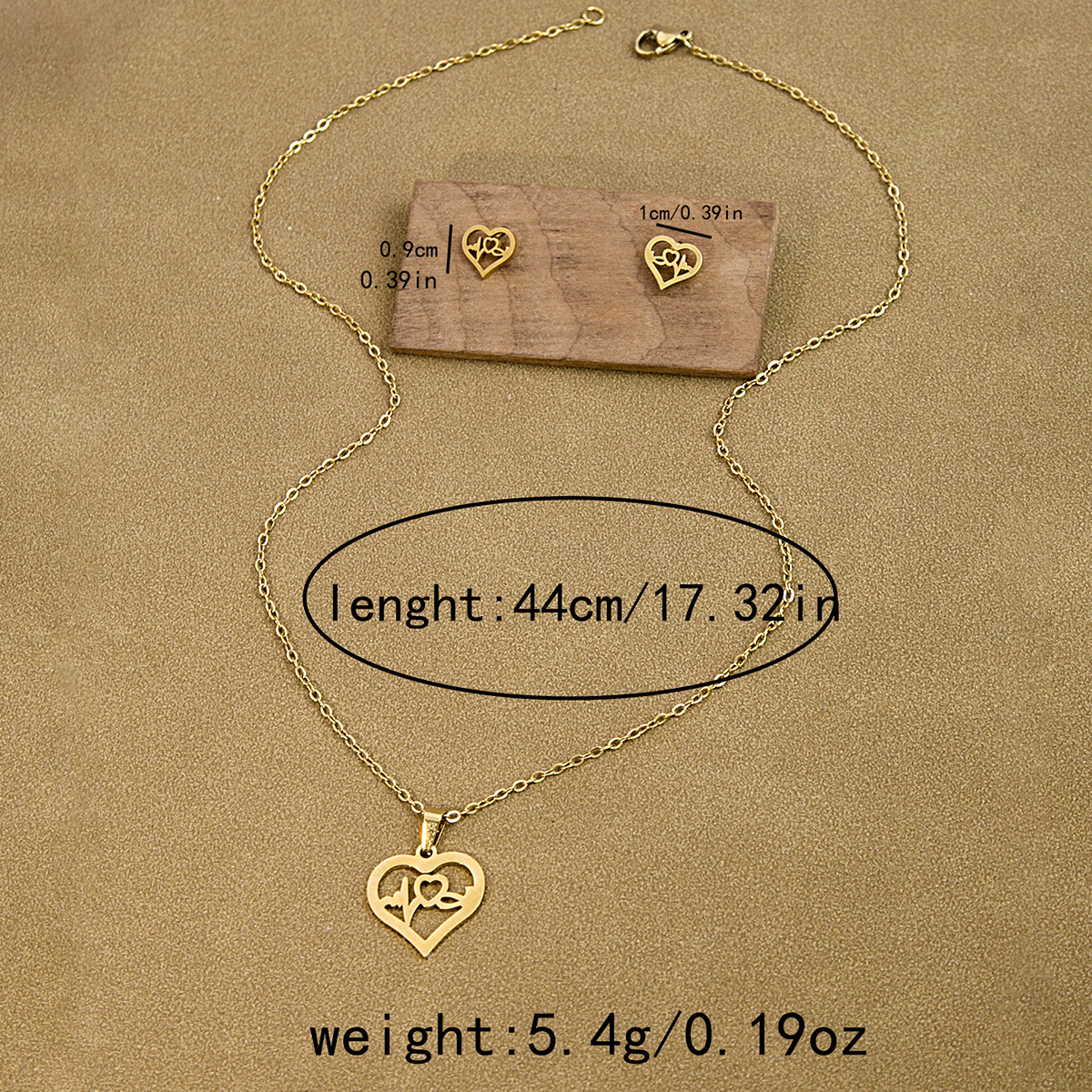 Stainless steel earrings, necklace set, geometric cross, palm, eye, rose pendant jewelry_voghion.com
