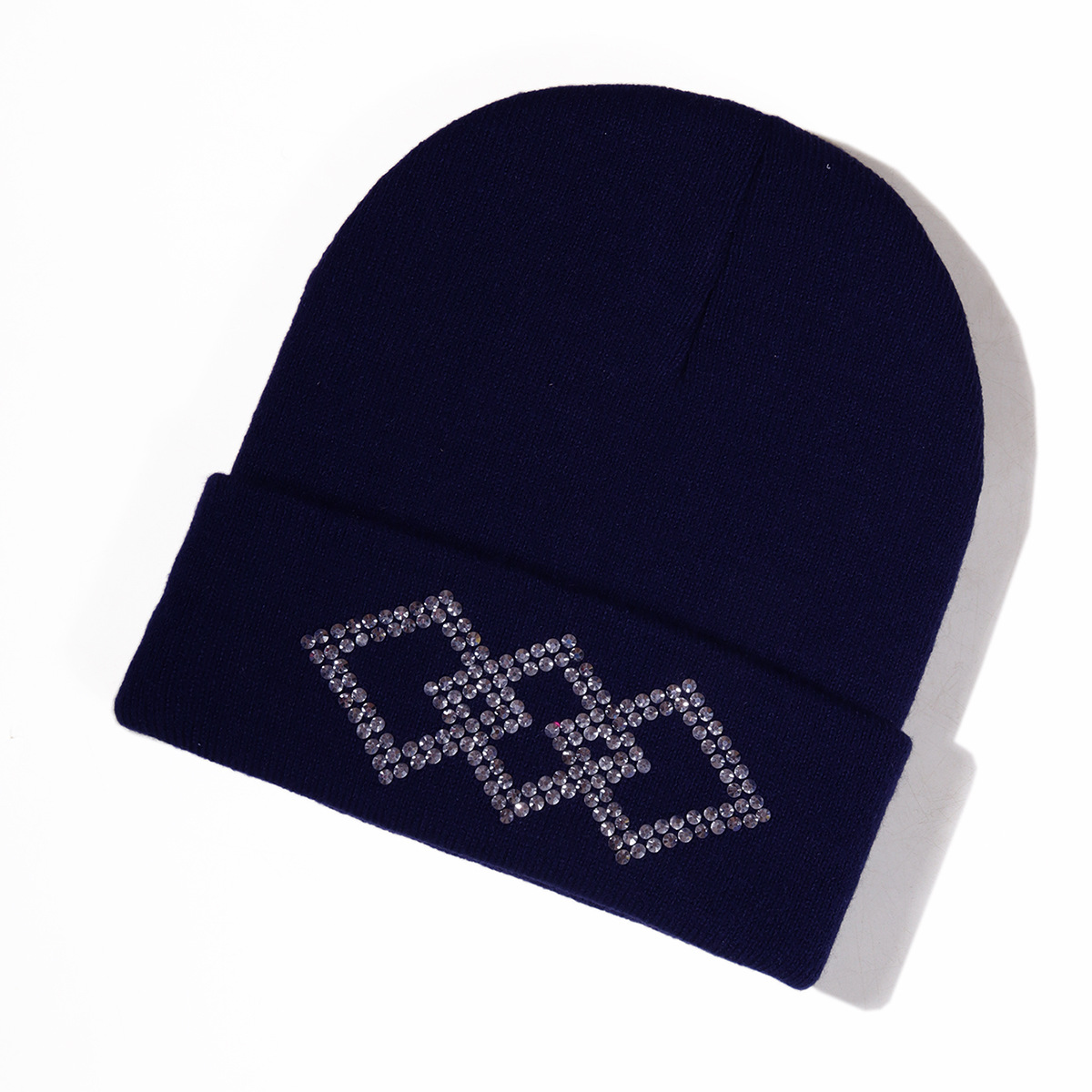 Unisex Diamond-iron hat rhinestone knit hat knitting hat party_voghion.com