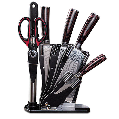 Set of Kitchen Knives for Home Use: Vegetable Knife, Slicing Knife, Bone Knife, Household Cutting Knife, Fruit Knife - Complete Kitchen Knife Set