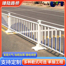 市政道路护栏白色护栏交通公路隔离栏人行道防撞安全栅栏