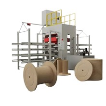 废木料多层电缆盘模压机 全自动电缆盘热压机械设备源头工厂