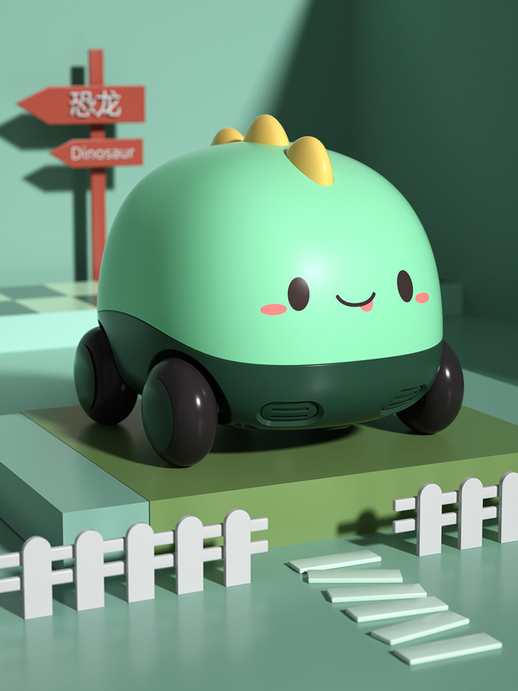 Animal de goma transfronteriza animal de dibujos animados coche de juguete coche de niños coche de inercia infantil juego de coche inteligente