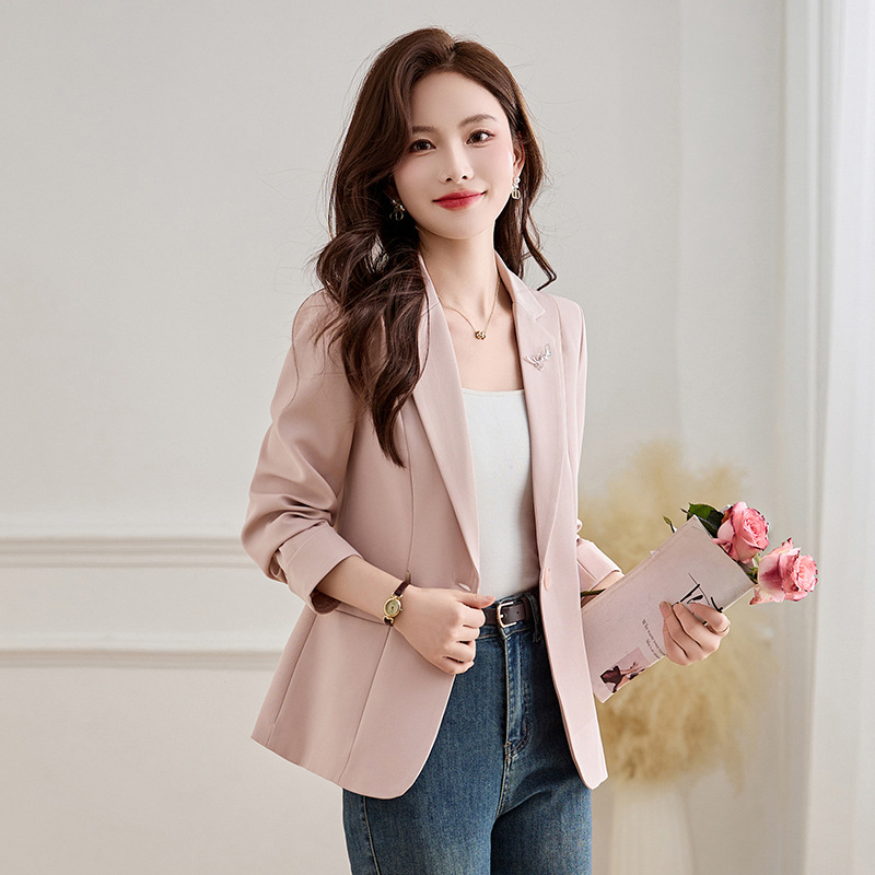 Spring fashionable elegant classic suit jacket for leisure
