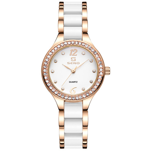 One piece drop shipping Chennuo brand watch new style ceramic women's watch tiled fashion waterproof hot selling women's quartz watch