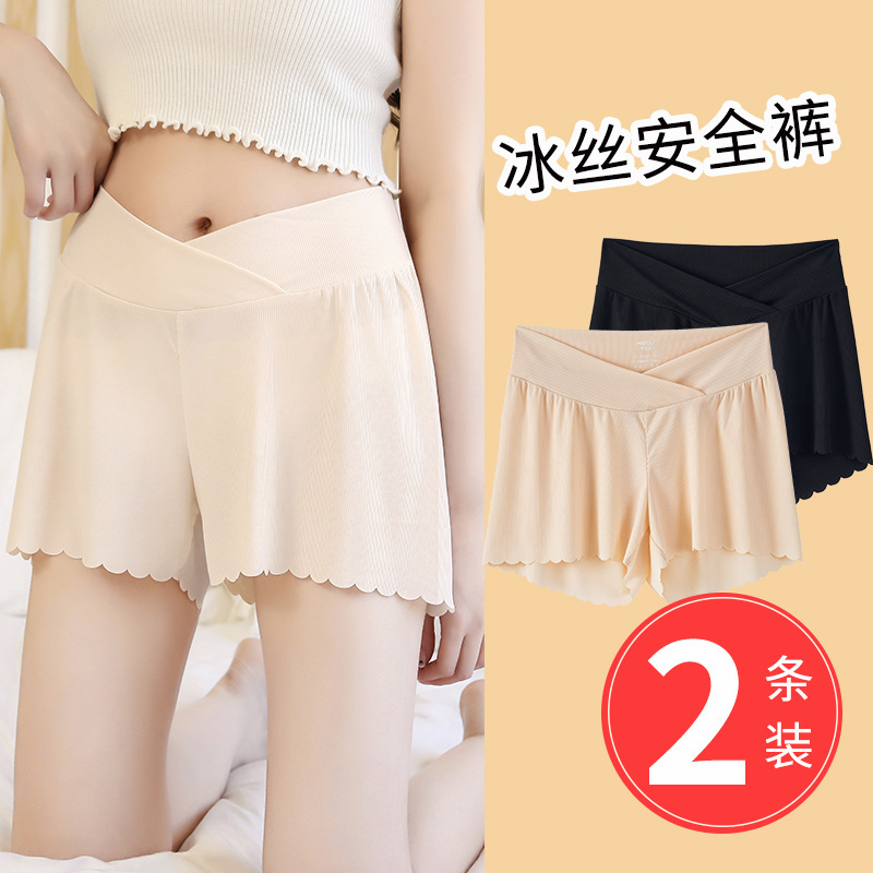 Maternity Safety Pants, Anti-Exposure, Summer Thin Shorts, Spring & Fall Leggings, Low-Waisted Pants, Maternity Wear, Spring and Summer Wear