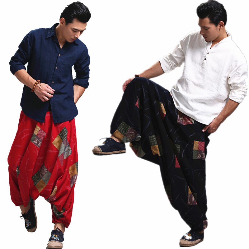 Ma Fan Cloth Casual Trousers India Nepal Style Trousers Yoga Pants Chinese Style Men's Wear
