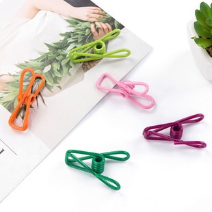 Color small clip snack sealing clip ticket clip file long tail clip clothes clip windproof fixed household sundries storage