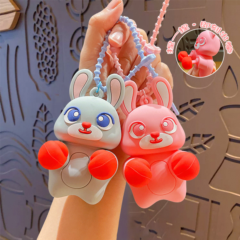 New Animal Boxing Puncher Stress Relief Keychain Cute Cartoon Panda Decompression Toy Student Backpack Small Pendant New Animal Boxing Puncher Stress Relief Keychain Cute Cartoon Panda Decompression Toy Student Backpack Small Pendant