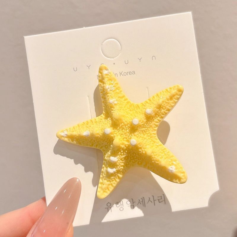 Estrellas de dopamina de verano al mar coreano atmósfera de nicho diseño universal lindos tocadillos de cabello