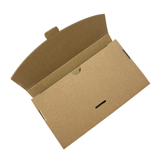 Blank in stock corrugated envelope box one-piece mobile phone case packaging box easy to fold underwear socks packaging box wholesale