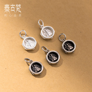 S925�y�͹�ӡ���A���^��DIY�ִ����f����ֹ����K�������S1287