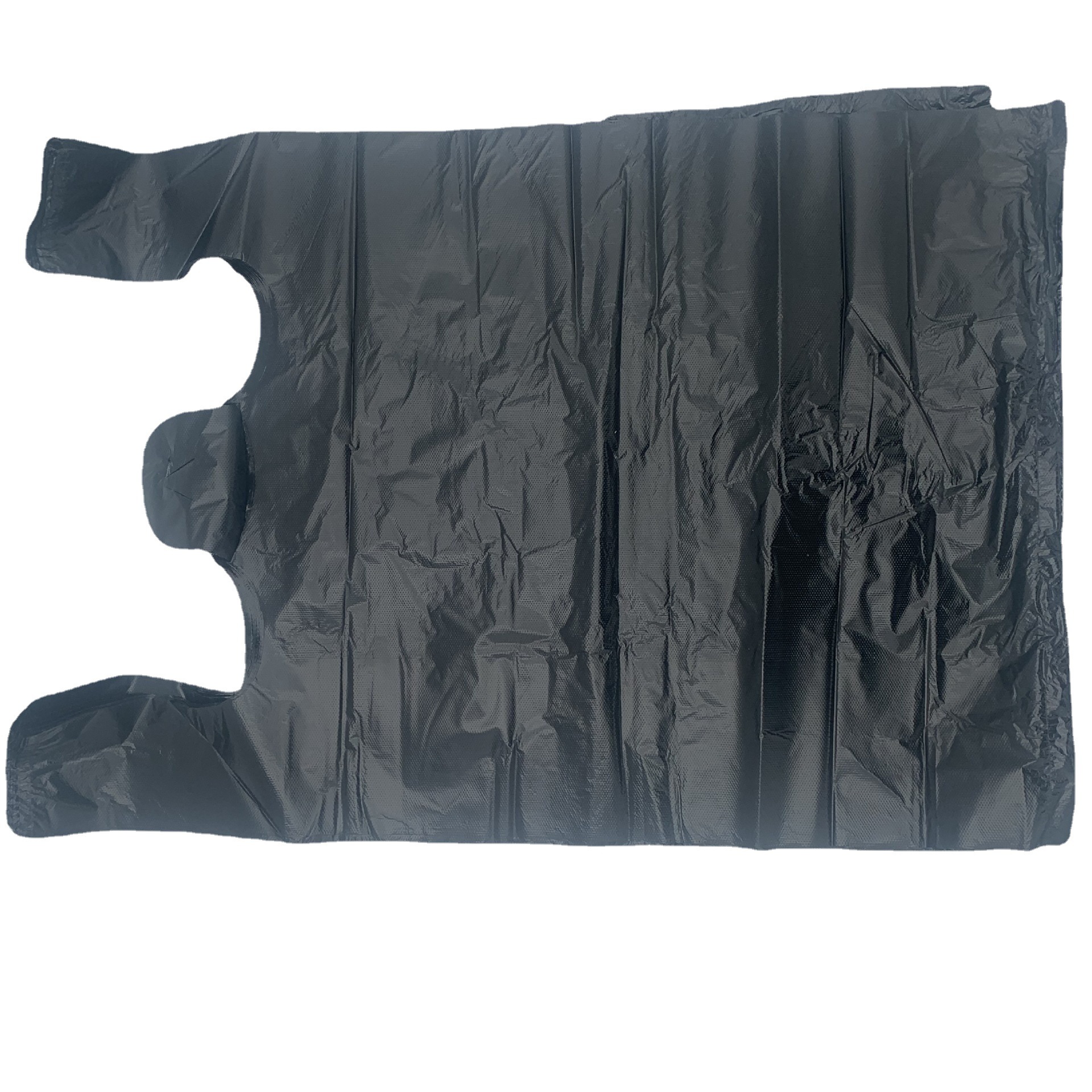 大号黑色塑料袋一次性垃圾袋背心打包袋厂家货源两元店百货批发