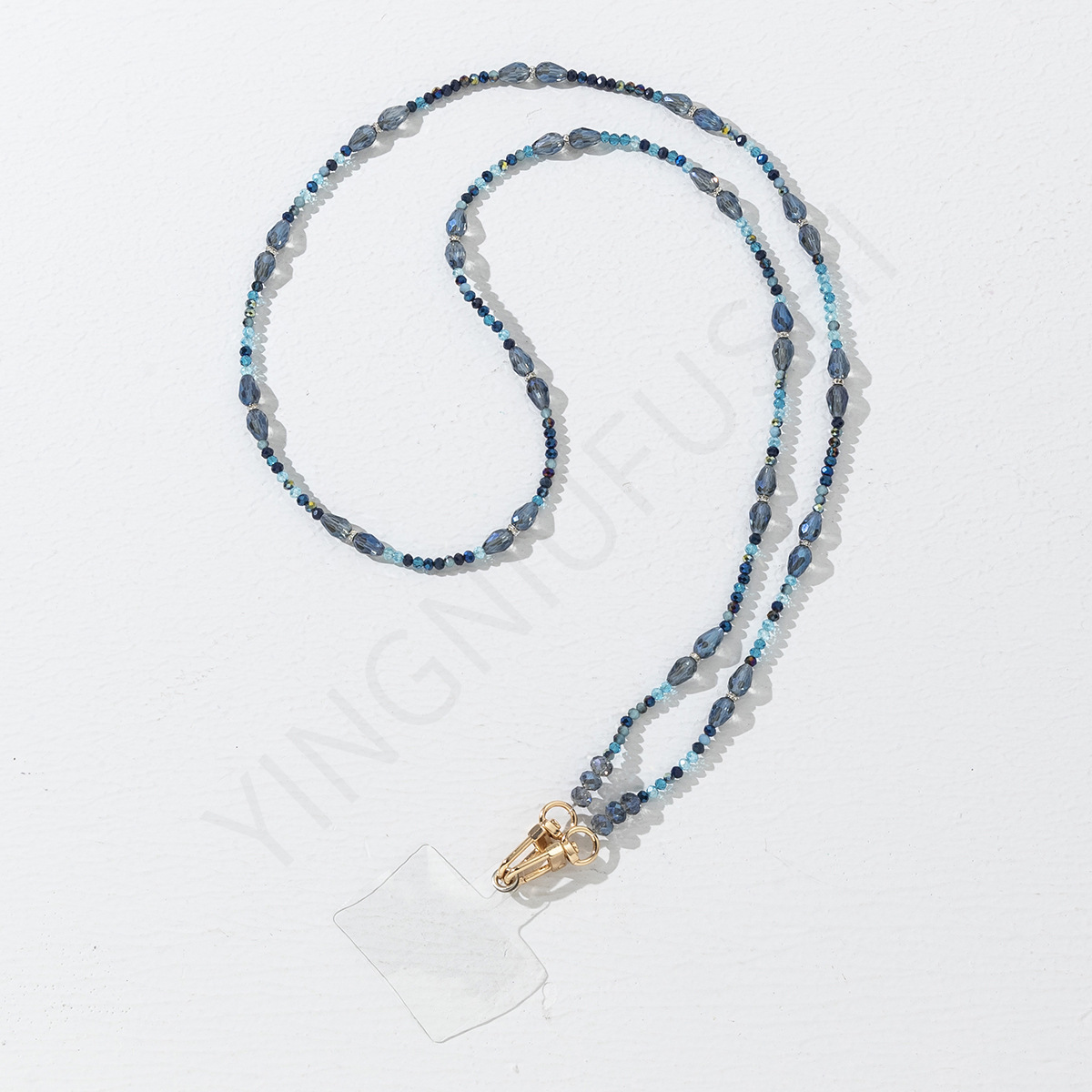 56g Weight Mobile Phone Chain Classification 1 Piece Quantity Glass Material Geometric Pattern Cute, Modern Style Style Beaded Craft Cute Modern Style Geometric Glass Beaded Mobile Phone Chain 10