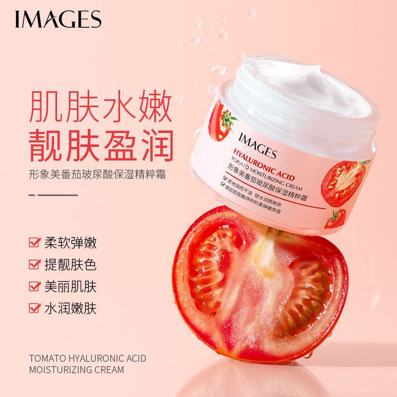 Imagen belleza tomate ácido hialurónico hidratante esencia crema hidratante rejuvenecimiento de la piel hidratante CUIDADO DE LA PIEL CREMA al por mayor