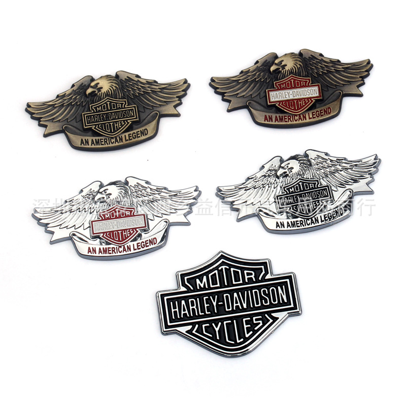 汽车摩托车贴 个性车身贴 老鹰车标 改装金属侧标贴 汽车油箱盖贴